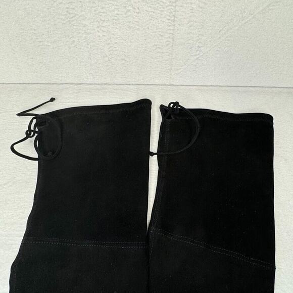 Stuart Weitzman Highland Boots Over Knee Size 9.5 Black Suede Leather MSRP $950 - Picture 9 of 11